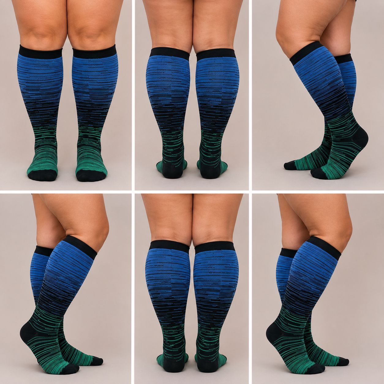 Compression Socks For Pain Relief (Stripes)
